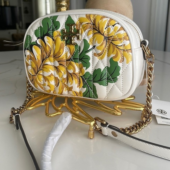 New! Tory Burch Floral Crossbody Bag - Picture 9 of 16